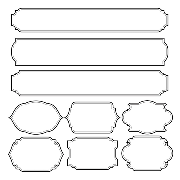 Набор фреймов границы дизайн Винтаж