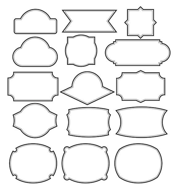 Набор фреймов границы дизайн Винтаж