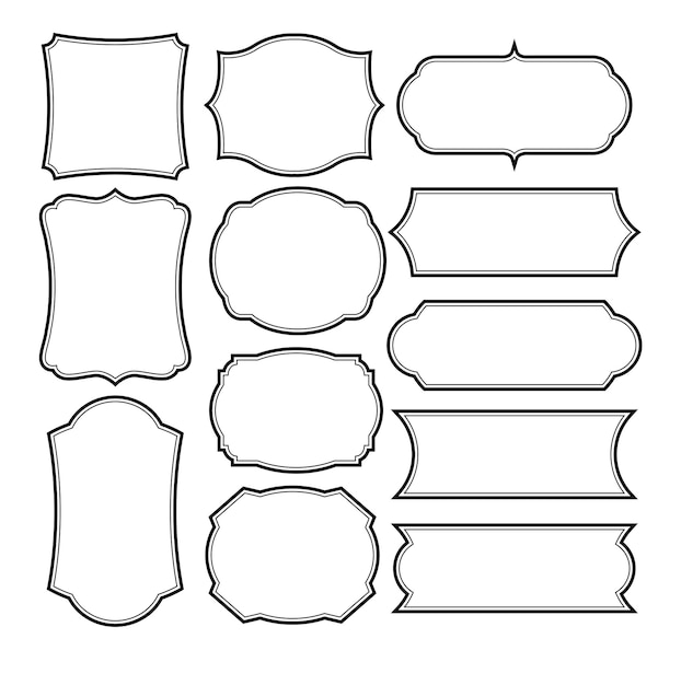 Набор фреймов границы дизайн Винтаж