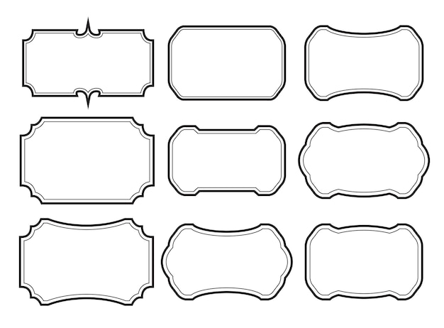 Набор фреймов границы дизайн Винтаж