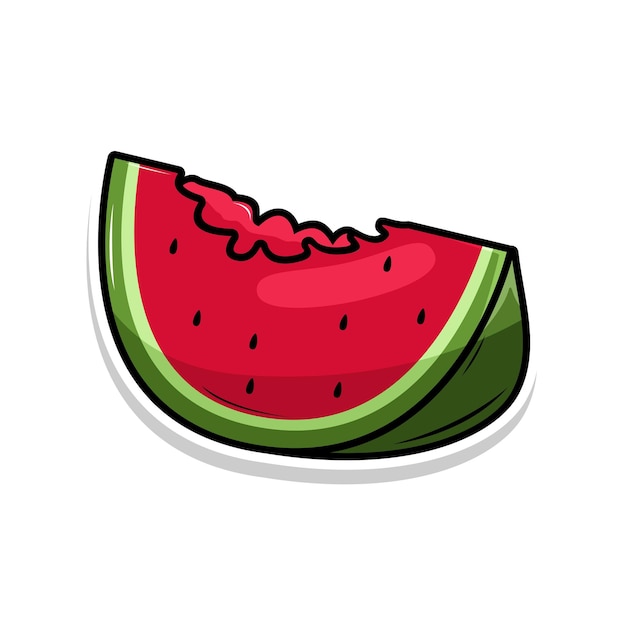 Set Fruit cartoon platte vector illustratie Pro Vector