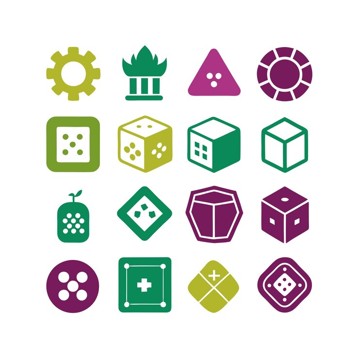 Vector set of gaming icons