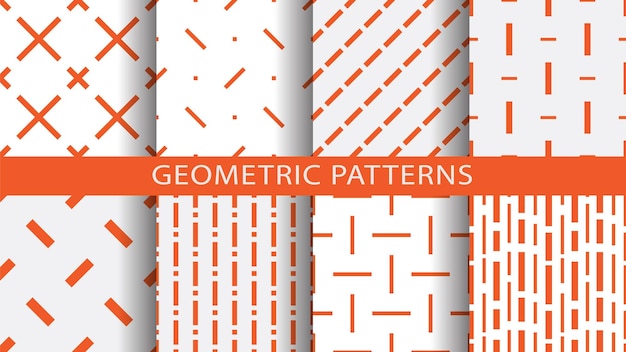 A set of geometric patterns