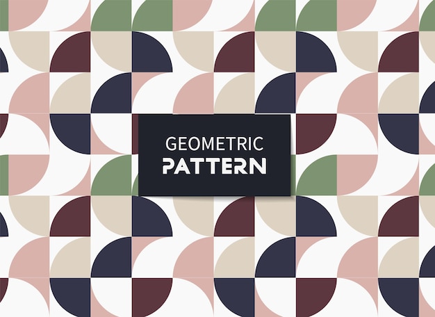 Set of geometric seamless patterns Vector