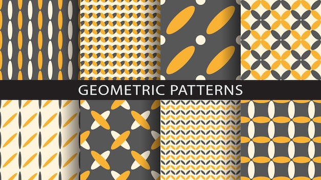 Vettore set di modelli geometrici senza cuciture