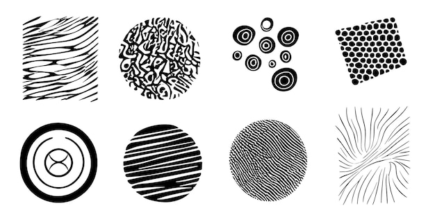 Set geometrische vormen grunge Vector Design Elements Vector illustratie