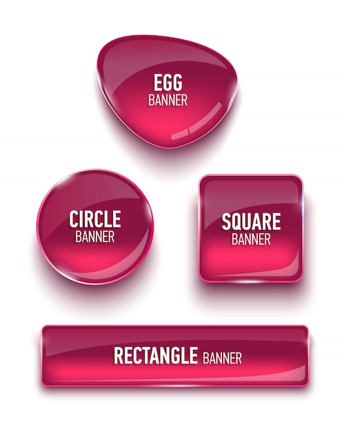 Vector set of glass s for your .