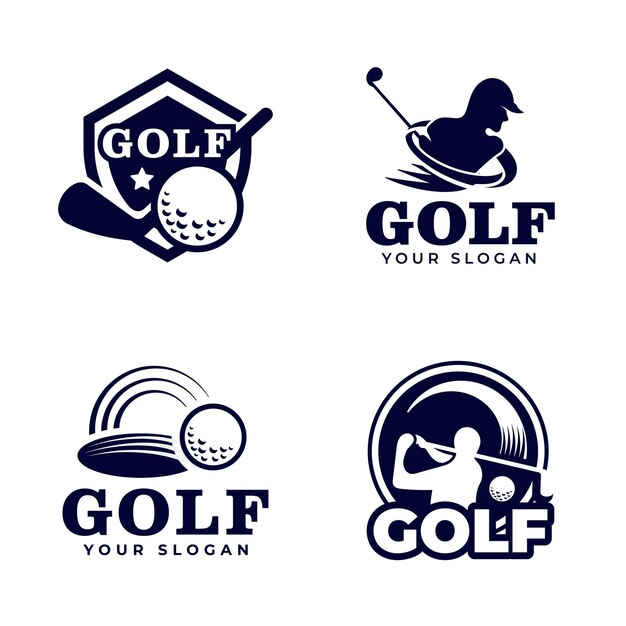 Set Of Golf Logo