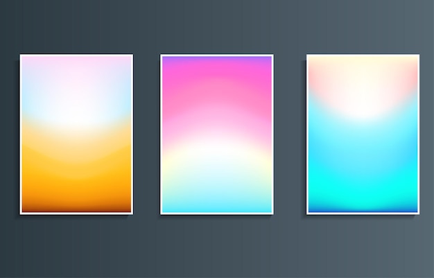 Set gradient wallpaper brush color abstract background