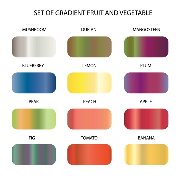 Vector set of gradients background