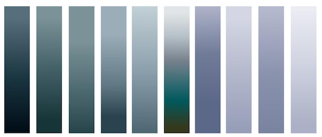 Vector set of gradients bright smooth pastel gradient colors designs for devices computers and modern