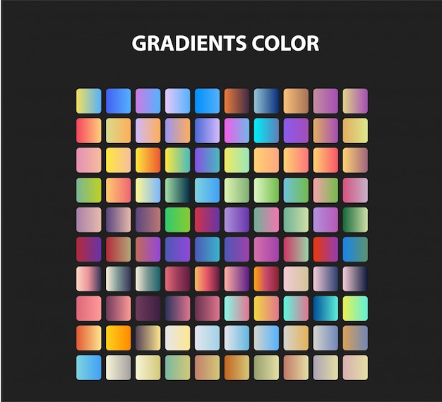 Set of gradients color