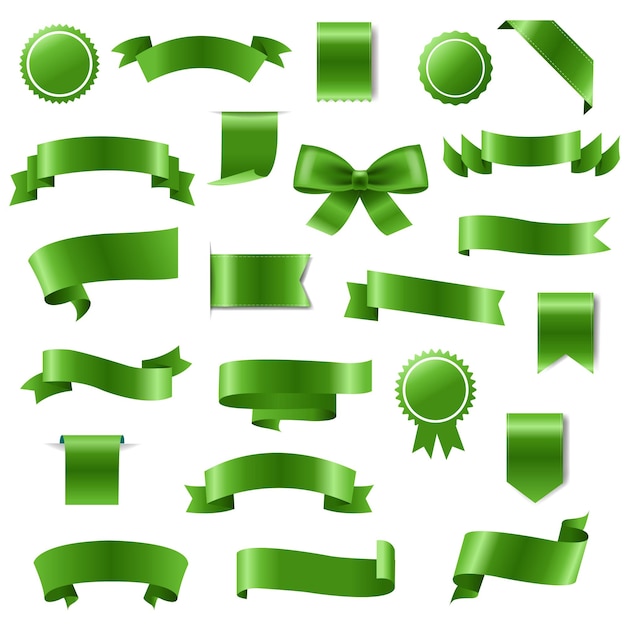 Olive-Green Ribbon - Vector Image #117332 - TemplateMonster