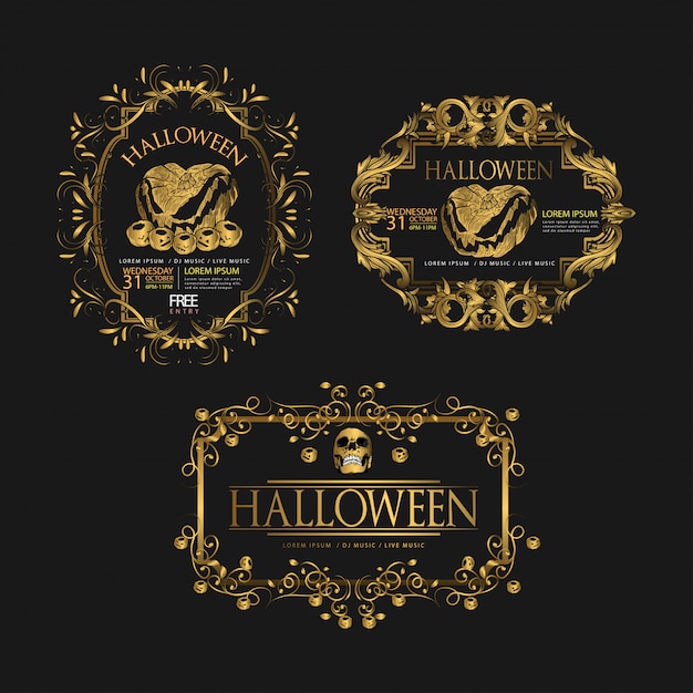 Set of halloween luxury