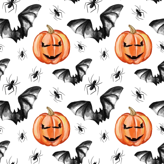 Set of Halloween ribbons and characters Happy Halloween greeting card