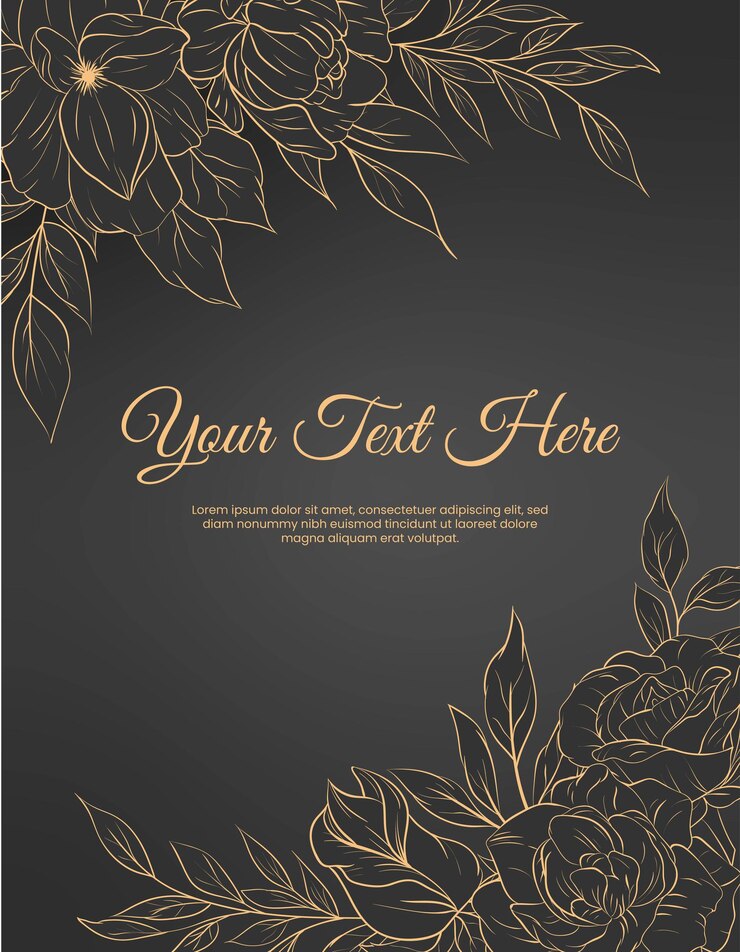 Set of hand drawn floral frame border outline decoration isolated
