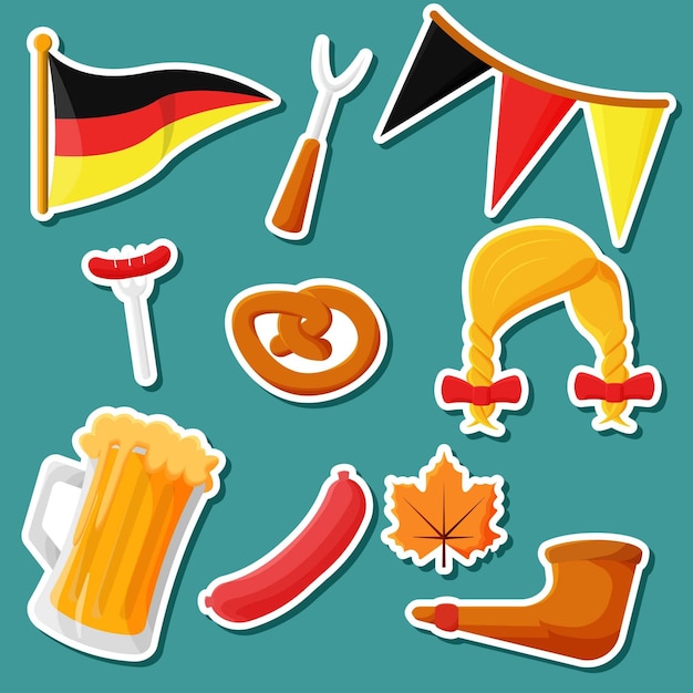 Set of Happy Oktoberfest Sticker