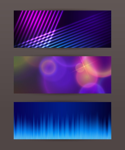 Vector set of horizontal banner header website32