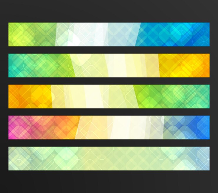 Vector 水平ヘッダー バナーのウェブサイト page02 を設定します。