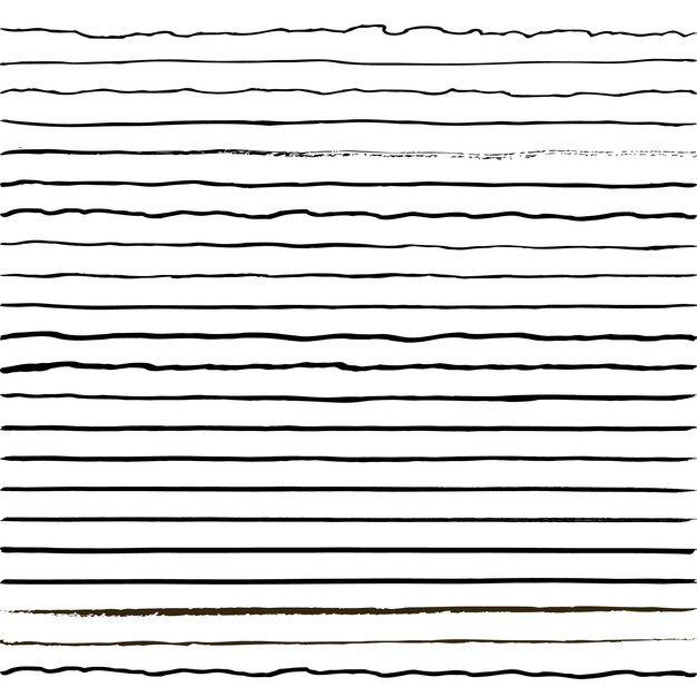 Vector set of horizontal lines