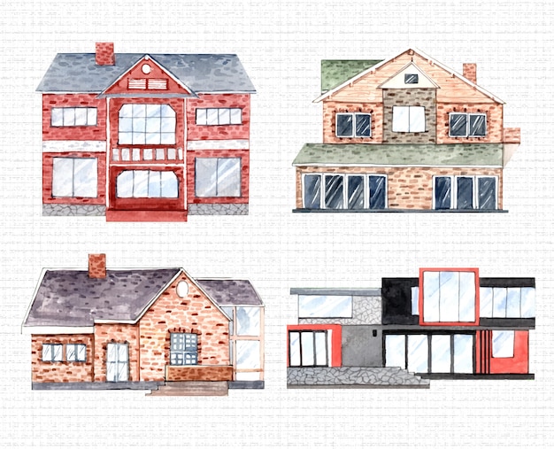 Vector set house  .