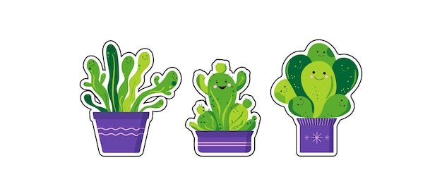 Set of houseplants sticker2