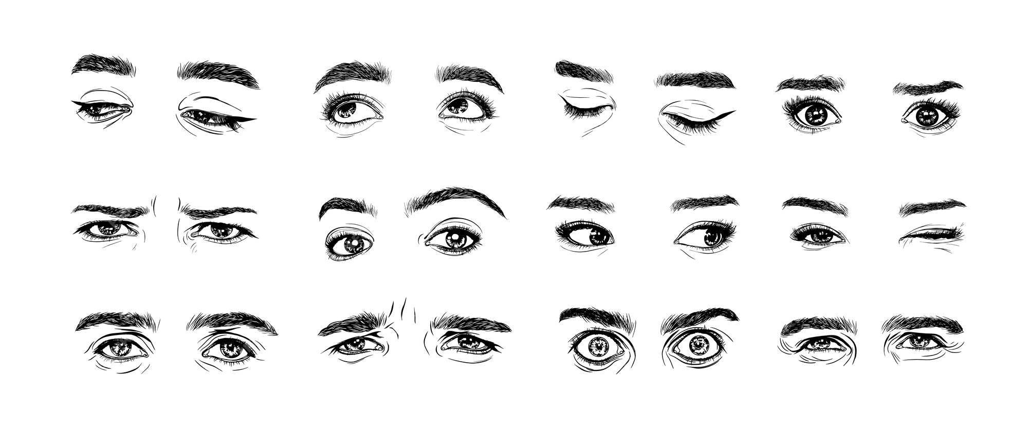 Anime Eyebrow Reference: Beyond the Eyes - Art Reference Point