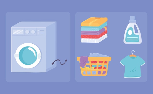 Set icon laundry