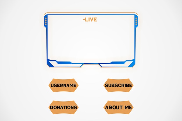 A set of icons for live with a banner for a website about a charity.