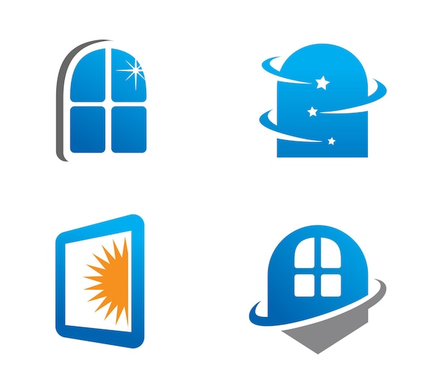 A set of icons for a solar system.