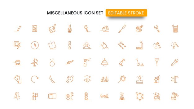 a set of icons for the website