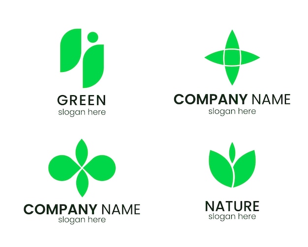 Set ideeën voor logo-ontwerp