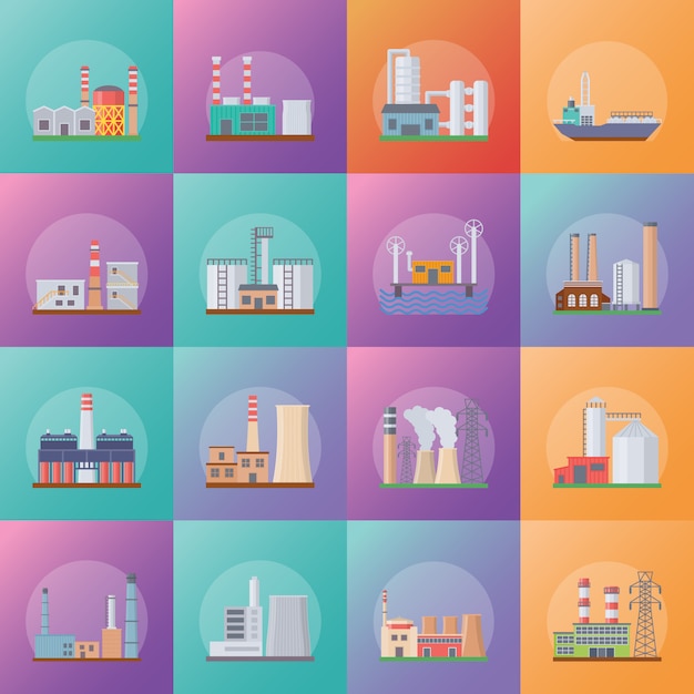 Set if industrial icons