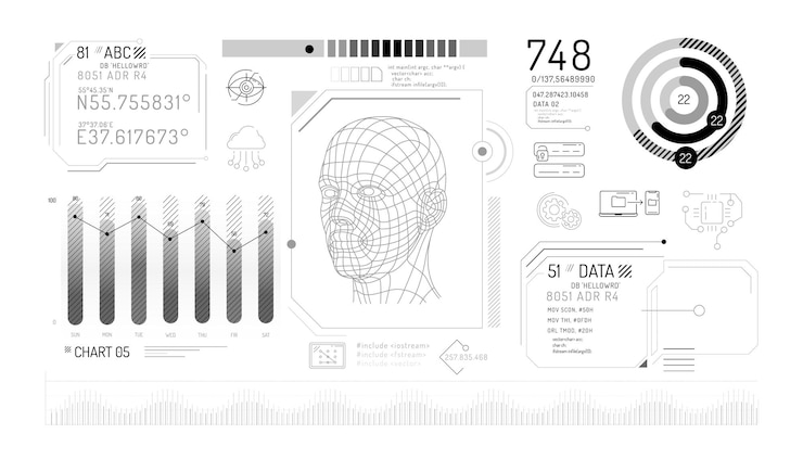 Vector set of infographic elements about data protection