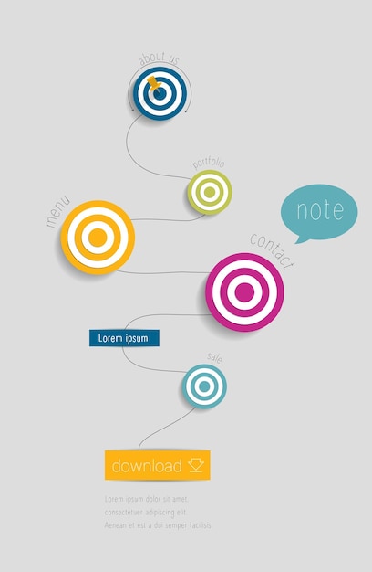 Set of infographic elements.