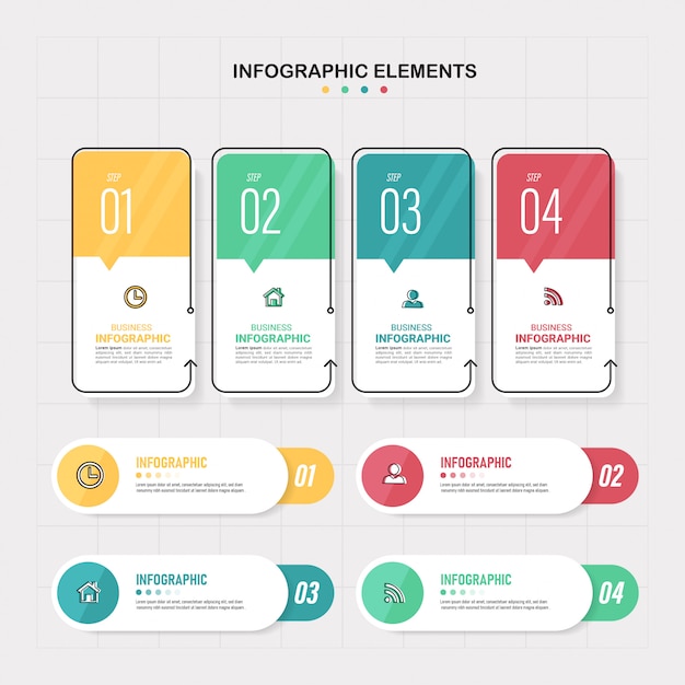 Infographic 요소의 집합입니다.