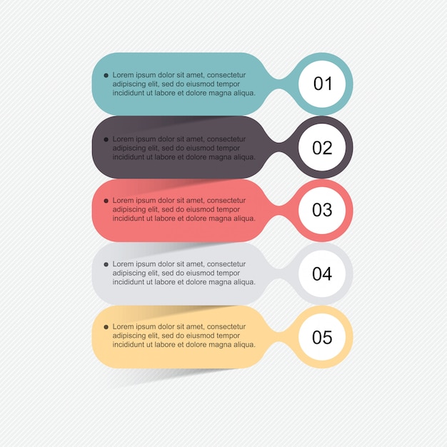 Set of infographics elements in modern flat business style.