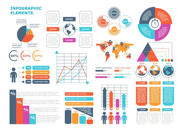 Vector set of infographics