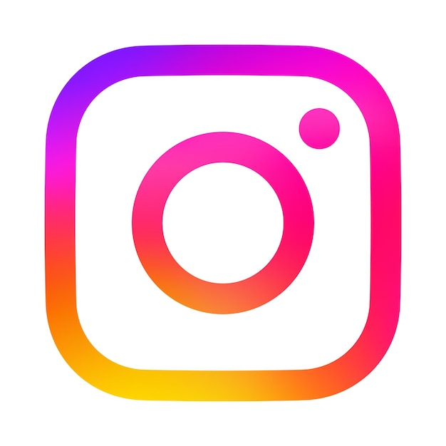 Instagram 앱 아이콘 세트 소셜 미디어 로고 벡터 그림