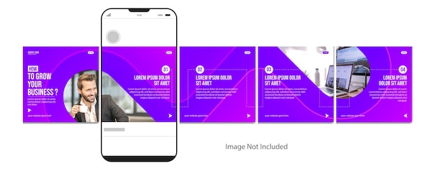 Instagram カルーセル投稿テンプレートのセット編集可能な Instagram カルーセル投稿ソーシャル メディア カルーセル