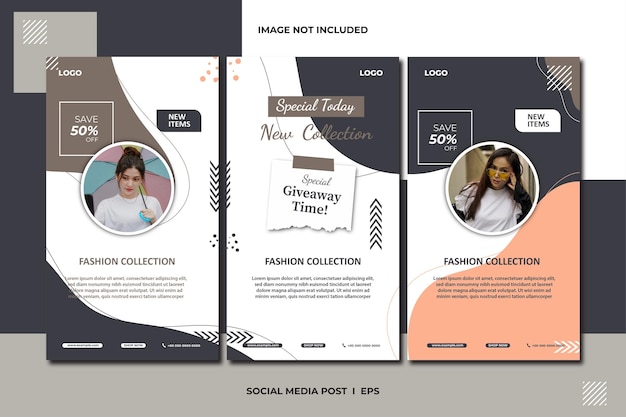 Set instagram stories for fashion sale