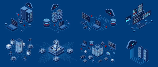 클라우드 컴퓨팅 (Cloud Computing) 을 위한 동형 현대 기술 개념의 집합 데이터센터 데이터베이스 인공지능 및 블록체인 기술 동형 기술