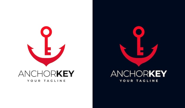 Set of key anchor logo creative design for all uses