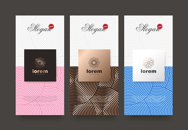 set label templates for premium products.