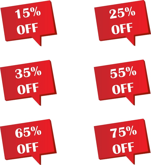 a set of labels for sale with discounts