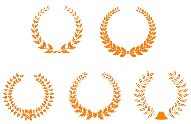 Set of laurel wreaths