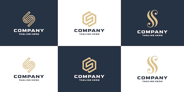 Set of letter s business logo design templat