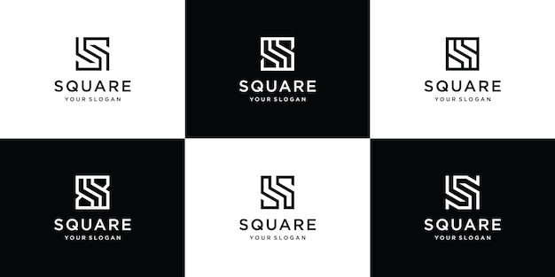 set of letter S squares