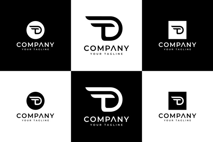 모든 용도를 위한 편지 td 로고 창의적인 디자인 세트