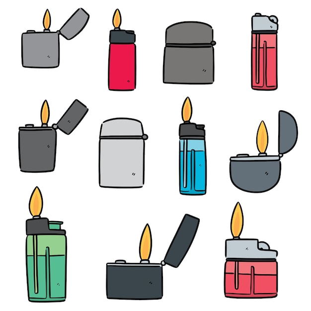 Vector set of lighter